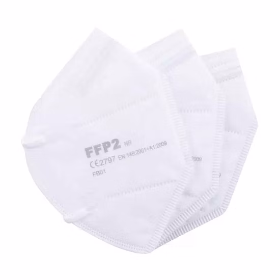 Desechable de 5 capas 95 %-99 % de alta filtración Earloop/Headloop Nonwoven FFP2 KN95 N95 Protector facial quirúrgico médico/máscara facial