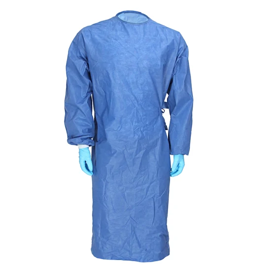 Bata quirúrgica desechable antiestática del vestido del aislamiento del teatro del SMS del hospital estéril - estándar